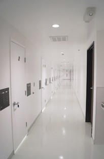 Clean corridor inside the laboratory